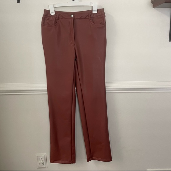 Forever 21 faux leather flare pants size medium - Picture 8 of 10